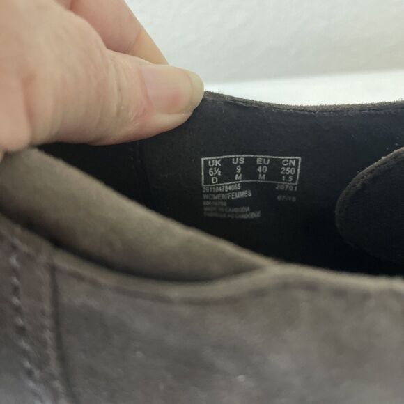 Clarks Collection Womens 9M Brynn Celia Brown Suede Ankle Zip Bootie - Picture 7 of 12